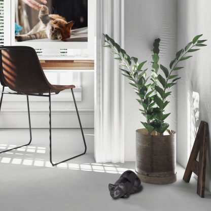 HU 268 Metaal dierenurn kat grijs - Afbeelding 2