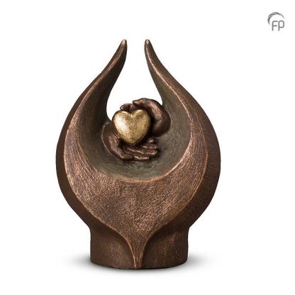 UGK 030 B Keramische urn brons Gevoelens