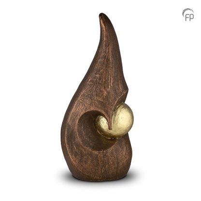 UGK 094 B Keramische urn brons Eeuwig leven
